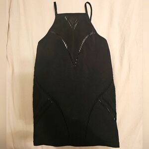 Carbon 38 Black Seamless Tank Perforated